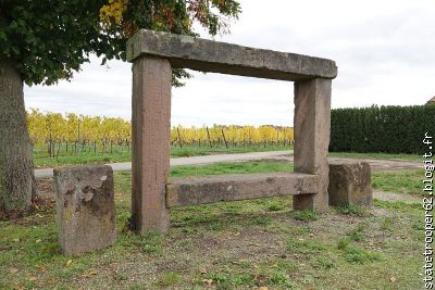 Le banc reposoir qui nous a servi de modèle